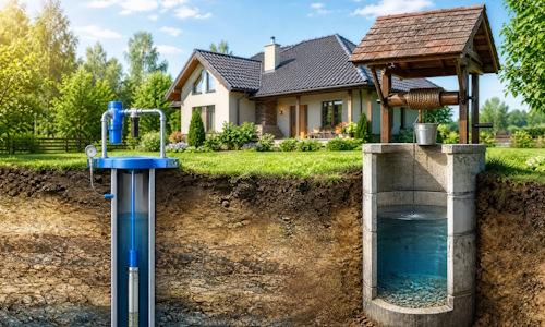 Автономное водоснабжение загородного дома Назарово: скважина или колодец 